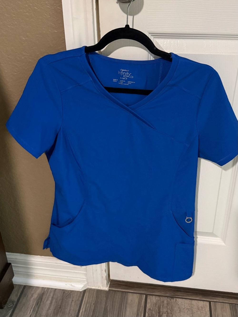 Women's Royal Blue V-Neck Scrub set